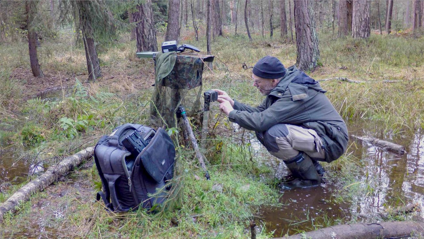 Axel Gebauer bei Filmaufnahmen